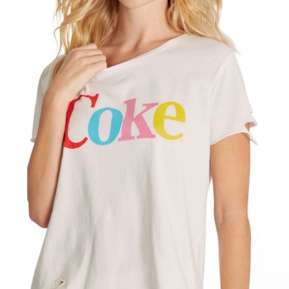 Wildfox Coca-Cola Coke Stellar Crew Graphic Tee, Size Small